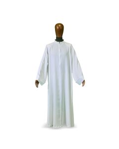 White Alb Zipper Closure