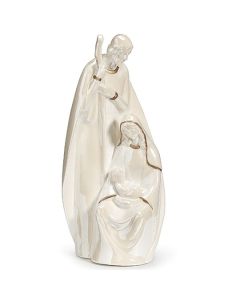 White iridescent Holy Family