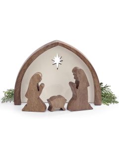 Wooden Holy Family 4pc