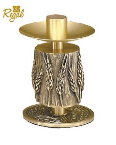 S57C57 Altar Candlestick 6 1/4" Shown in Satin Bronze