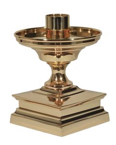 S99-C36-A Altar Candlestick 5" Shown in High Polish Bronze