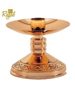 S99C40 Altar Candlestick 5 1/4" Shown in High Polish Bronze