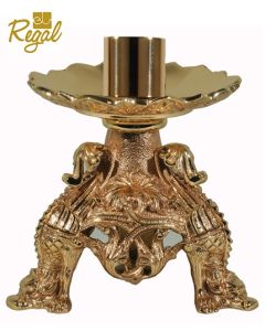 S99C89 Altar Candlestick 6" Shown in High Polish Bronze