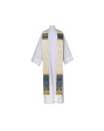 Overlay stole Baroque 6409 made of 100% wool, Floral Damask