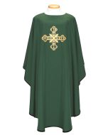 Chasuble with Double Cross and Alpha Omega. Beau Veste