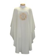 Chasuble with IHS in Gold Rays. Beautiful, Lightweight. Beau Veste