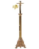 Bronze Processional Floor Candlestick, Combination or High Polish