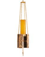 Bronze Hanging Sanctuary Lamp Satin or High Polish