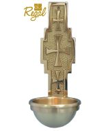 40HWF32 Holy Water Font Cast Bronze Regal Empire Bronze