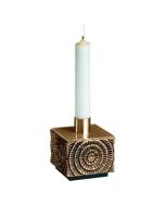 390-L Altar Candlestick 4" Combination Satin Finish