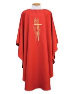 Chasuble with Alpha Omega, Cross and Wheat Beau Veste