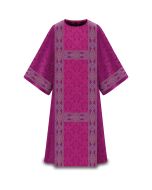 Purple Dalmatic type IV. Adorned with beautifully woven galloon, Duomo Man-made fibers