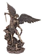 St Michael 21" cold cast bronze
