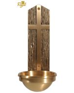 81HWF48 Cast Bronze Holy Water Font Regal Empire Bronze