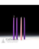 Advent Candles for home use, 3 Purple 1 Rose, from Cathedral Candles