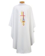 Chasuble with Cross, Chalice & Wheat. Beautiful, Lightweight. Beau Veste