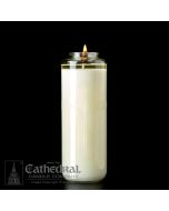Domus Christi 51% Beeswax Glass Sanctuary Cathedral Candle 