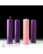 Stearine Pillar Advent 3x12 Cathedral Candle