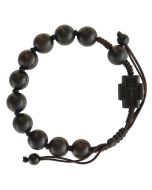 10mm Adjustable Jujube Wood Rosary Bracelet