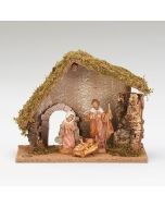 3pc starter set with wood, cork, moss Stable, 5" scale