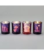 Advent Votive Holder Set - Nativity