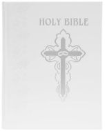 Catholic Wedding Bible, White Bonded Leather Cover