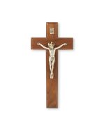 Crucifix Walnut 9"