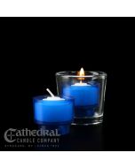 EZ Lites Blue Plastic 4 Hour Votive Candles