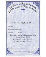 Full Communion Certificate Pad Bilingual (Certificado de Plena Comunion) 50pc