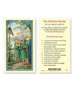 Girl Scout Promise Holy Card