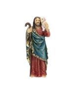 4" Cold Cast Resin Hand Painted Statue of Good Shepherd