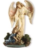 Guardian Angel with Child Figurine
