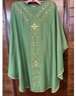 Light Green Chasuble with Gold Pattern