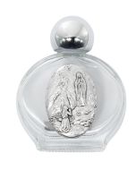 Lourdes Round Holy Water Bottl