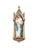 Madonna and Child Holy Water Font
