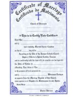 Marriage Certificate Pad 50pc Bilingual Certificado de Matrimonio