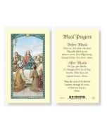 Meal Prayers Holy Card