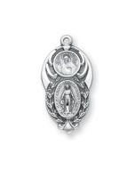 Miraculous/Scapular SS 1" double Medal