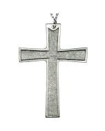 Pectoral Pewter Polished Cross
