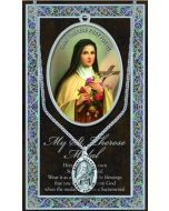 Pewter St. Therese Medal