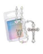 Rosary 6MM April Crystal