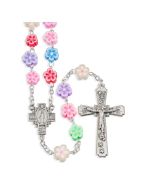 Rosary 6MM Multicolor Flower