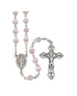 Rosary Pink Cats Eye Bead