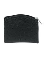 Rosary Pouch Black Ostrich