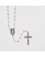 Rosary White Blue Miraculous
