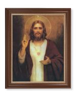Sacred Heart Walnut Finish