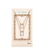 Scapular gold Zinc with Shell