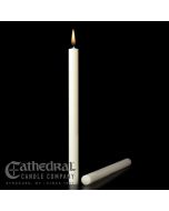 Short 4s, 7/8" x 12" 51% beeswax candle, 24 per box, plain ends