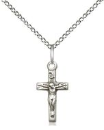 SS Crucifix 13" Chain