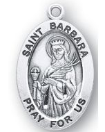 St. Barbara SS medal oval
